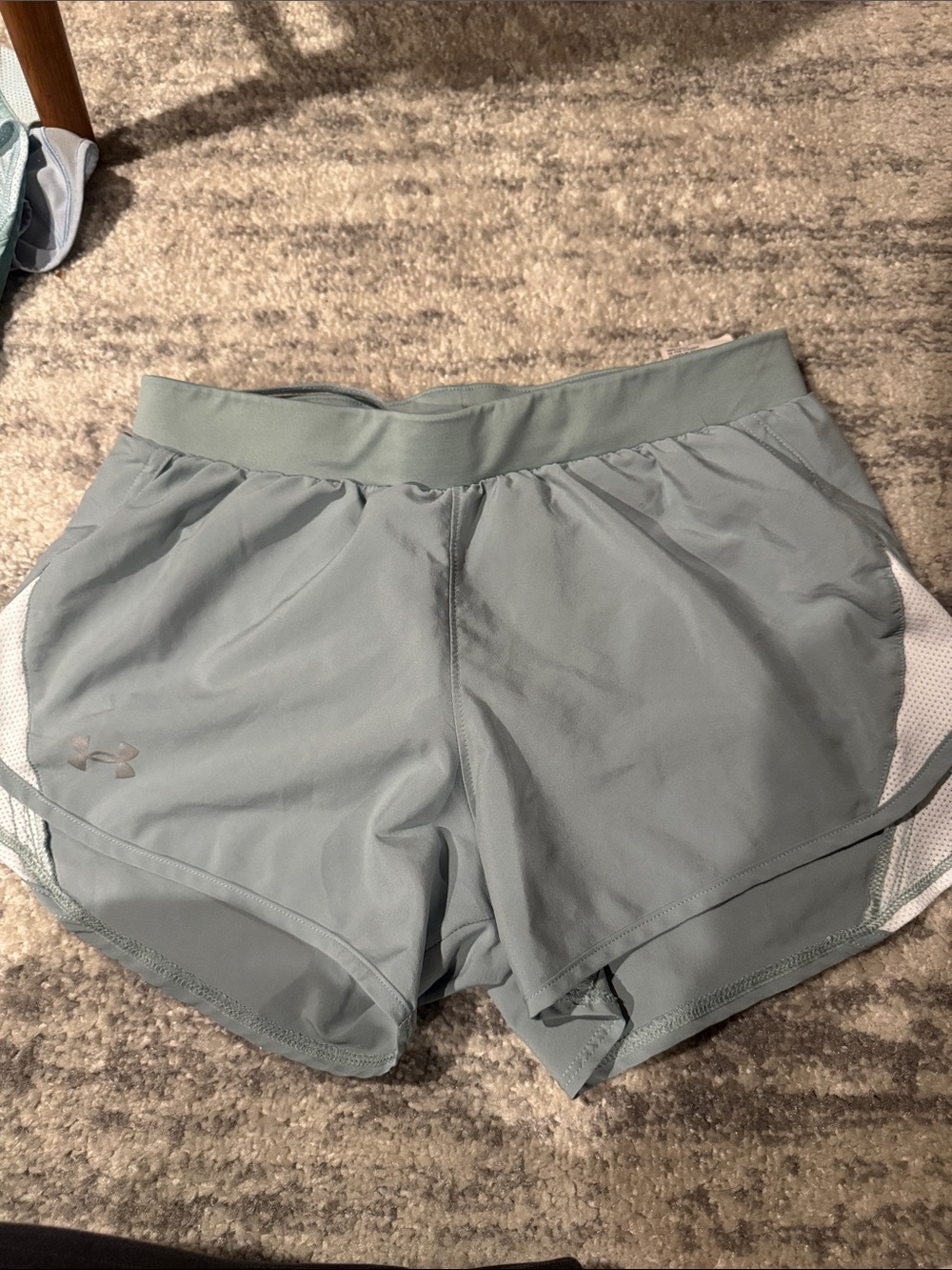 Under Armour Women's Sage Green Athletic Running Shorts